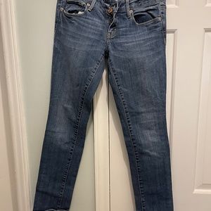 American Eagle denim skinny  jeans.  Size 8.